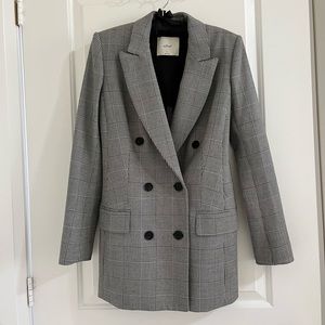 Wilfred gray double breasted blazer